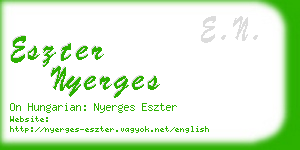 eszter nyerges business card